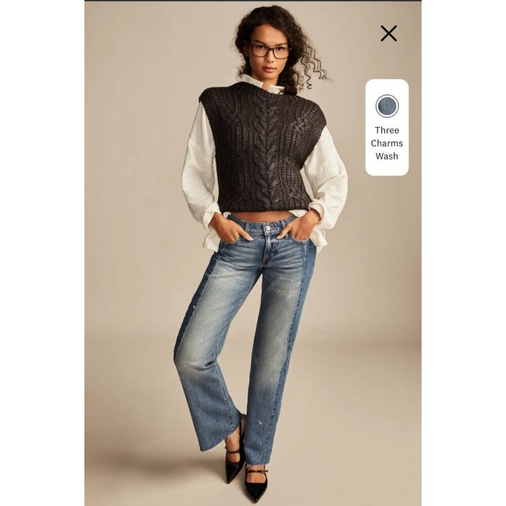 NWT Lucky Jeans Size 18 / 34 Legend Easy Rider Boot Cut Medium Wash Three Charms - Picture 15 of 16